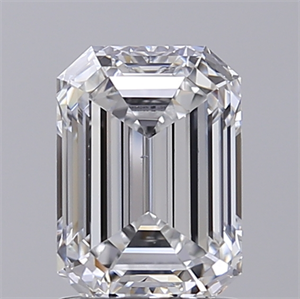 Image of 1.62 carat E color VS2 clarity Lab created Emerald cut Diamond